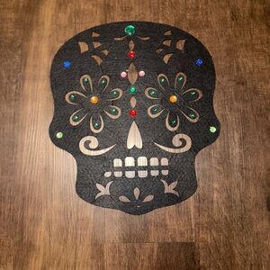 Black Sugar Skull Wall Decor